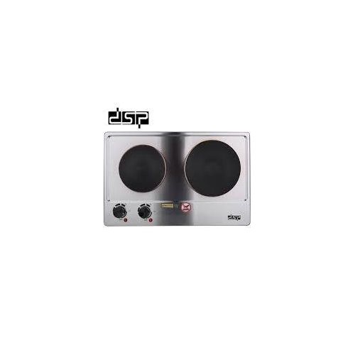 Dsp Portable Electric Stove Double Burner 1500W Hot Plate Coil - Silver