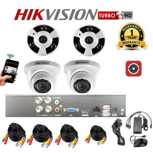HIK CCTV Cameras Full Kit ,2 FishEye 360&deg;/2 Dome Shape