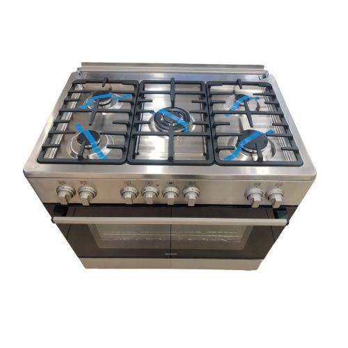 Kenwood 90/60cms Cooker 5 Gas Burners with Electric Oven & Grill GCE90(1 YR WRTY)