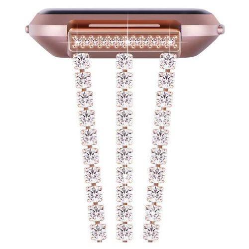 New Luxury Diamond Stainless Steel Bracelet For Fitbit Versa 3 Sense Band Replacement Woman Wristband Bling Versa 2 Lite Correa