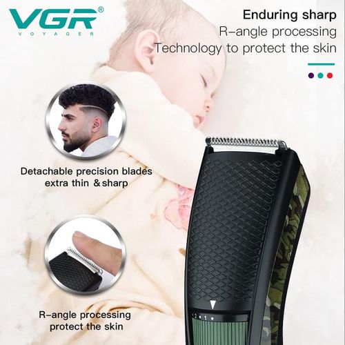 V-053 Camouflage Professional  V-053 Camouflage Professional Rechargeable Hair Clipper Runtime 90 min Trimmer