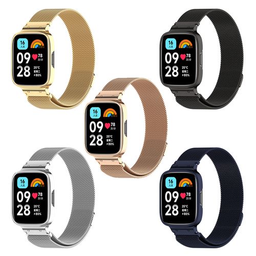 Loop Strap Metal Wrist Strap For Redmi Watch 3 Active Wristband Smartwatch Milan Magnetic Bracelet For Redmi Watch 3 Lite