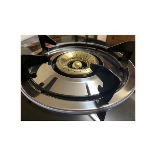 Global Star Gas Stove Cooker -Double Burner-Glass- Black