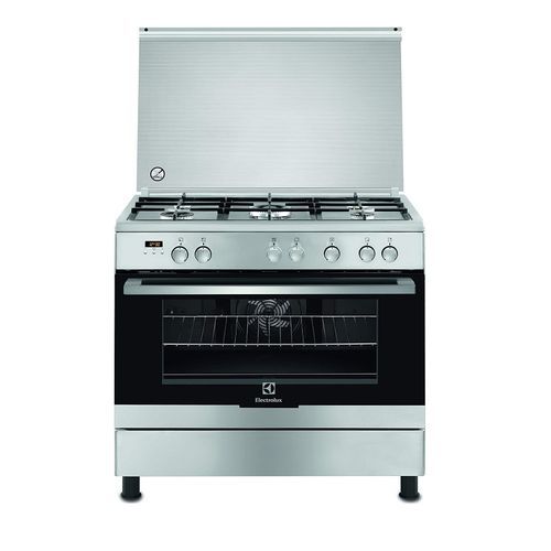 Electrolux 90cms 5Gas Burners & Electric Oven Cooker EKK925A0OX- Silver(1 YR WRTY)
