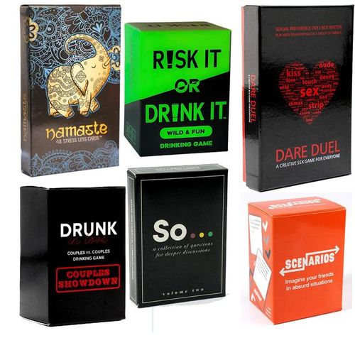 Risk or Drink It Board Games for Couples Game 2-8 Friends Drink Let's Fool Around All English Party Games Drink