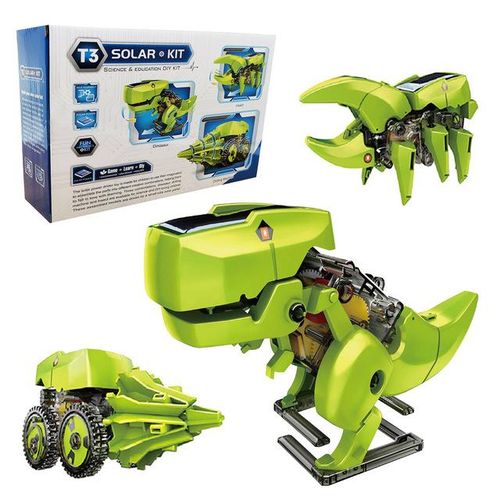 3 In 1 Solar Robot Kits Educational Toys STEM Technology Learning Block Spaceship Robotics Toy For Kids Children Gifts