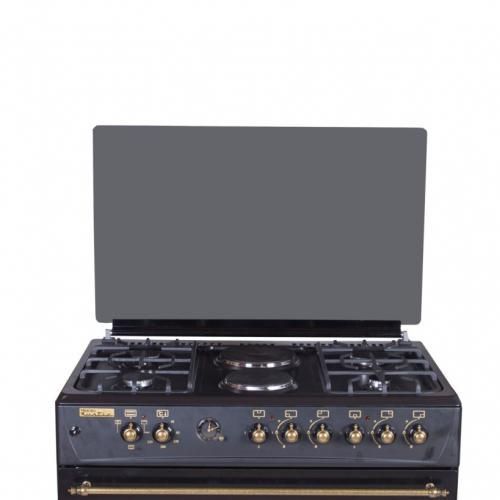 Blueflame 4 Gas + 2 Electric Rustic Vintage Style Cooker – Black