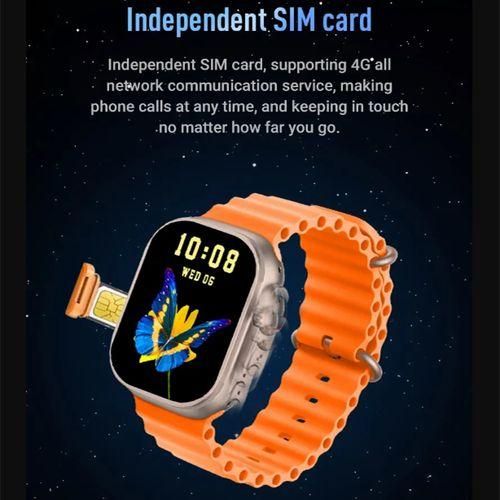SIM card T83 pro smart watch with sim slot and wifi 4G Smart Watch 9 Ultra Video Call Card Fitness  Android Smartwatch