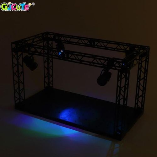 Hobby System Base Hangar Garage Display Stage Projection Lamp Action Figure Assembled Scene