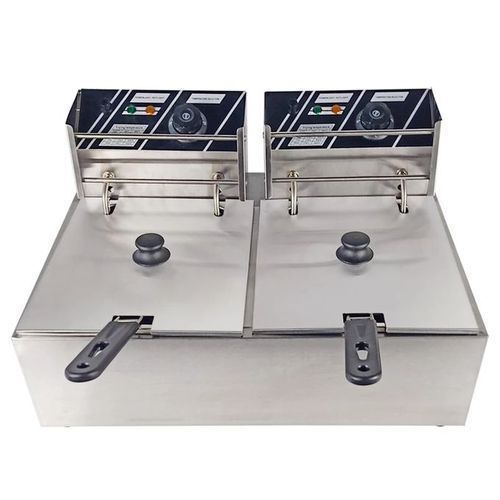 Electric Deep Fryer 12L Double - Silver