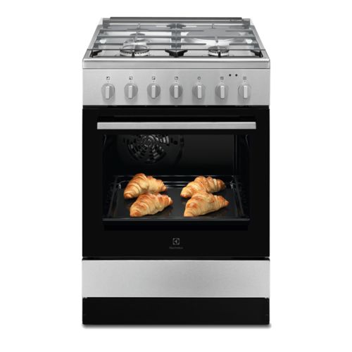 Electrolux Freestanding Combination Cooker 3 Gas 1 Electric -LKM620001- Inox(1 YR WRTY)