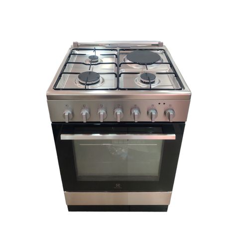 Electrolux Freestanding Combination Cooker 3 Gas 1 Electric -LKM620001- Inox(1 YR WRTY)