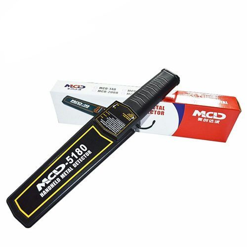 Mcd Original High Sensitivity Portable Hand Held Metal Detector Scanner With Buzzer And Vibration Alarm- Black.