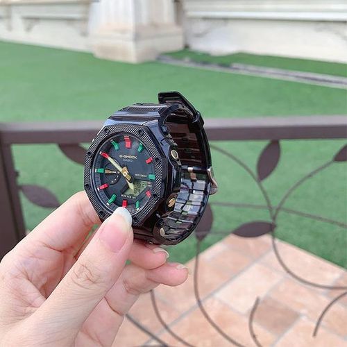 Transparent Watch Case And Band For G-Shock Ga-2100 Accessories Refit Watchband Ga2100 Silicone Watch Band Straps