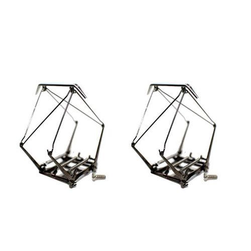 2Pcs HO Scale 1:87 Electric Traction Locomotive Train Arm Pantograph Accessories Alloy Can Be Powered