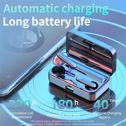 S20 Headphones Wireless 5.2 Headphones Mirror Digital Display Speaker Stereo Headphones Waterproof Headphones