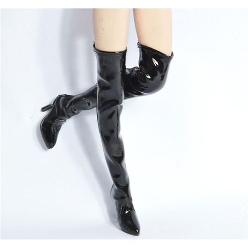 1/6 Scale Female Set Over-knee Boots 2B Sister High Heels Zipper Buckle Style Long Boots for 12in Action Figure Body Model