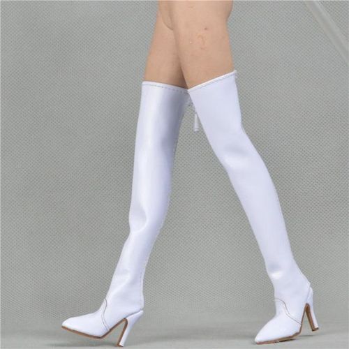 1/6 Scale Female Set Over-knee Boots 2B Sister High Heels Zipper Buckle Style Long Boots for 12in Action Figure Body Model