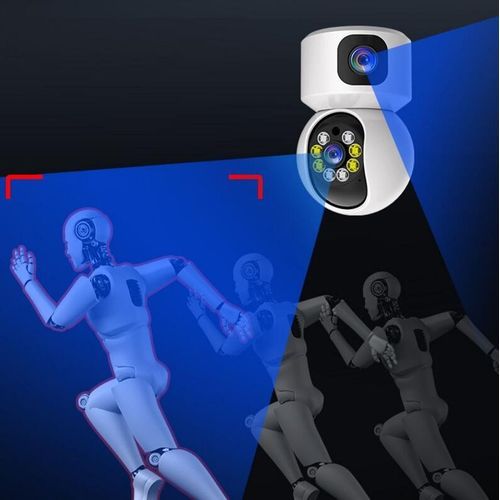 WiFi Indoor Camera 3MP HD Wireless 360 Degree Dual Lens Security Camera