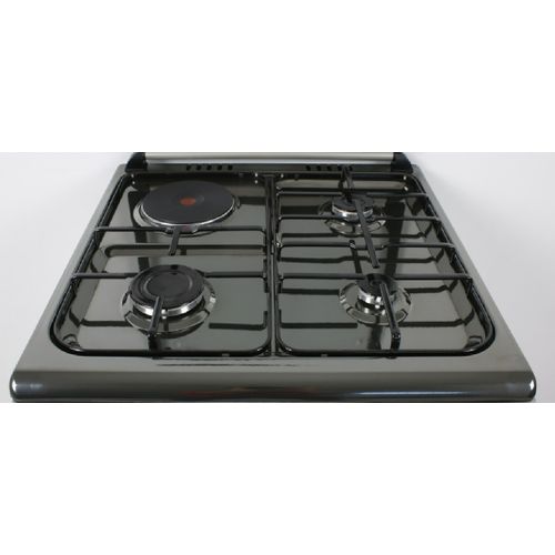 SPARK 50*50 3 Gas Burners +1 Electric Hot Plate P5031E-B - Black(1 Year)