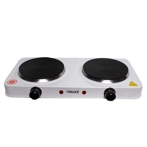 Newal CookTop HOB With Double Hot Plate, NWL-248 - White, Black