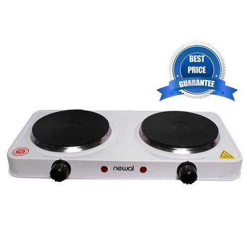 Newal CookTop HOB With Double Hot Plate, NWL-248 - White, Black