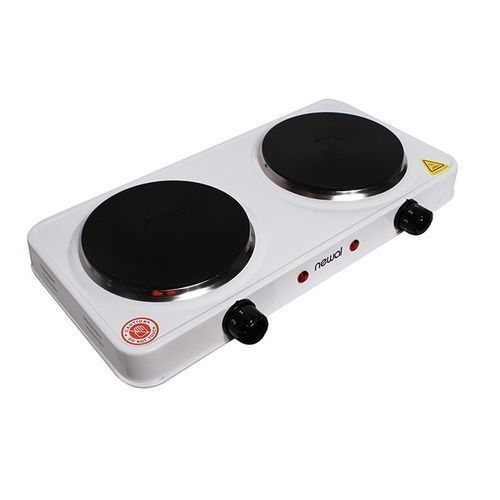 Newal CookTop HOB With Double Hot Plate, NWL-248 - White, Black
