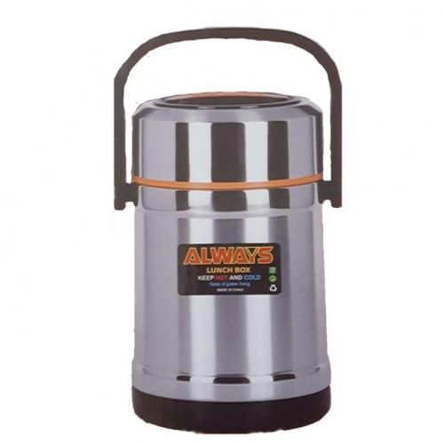 Always Flask Hot And Cold 1 Litre,1.5L Hot Vacuum Food Flask-Silver