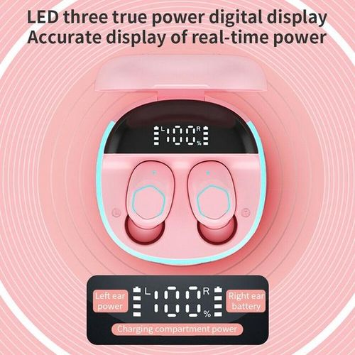 For Iphone For Samsung Tws Bluetooth Earphones Wireless Headphones Mini In Ear Pods With Digital Display Outdoor Sports Earbuds