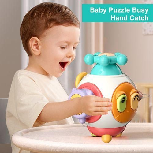 Baby Toy Colorful Toy Board Grasping Ball Educational for Babies Multicolor