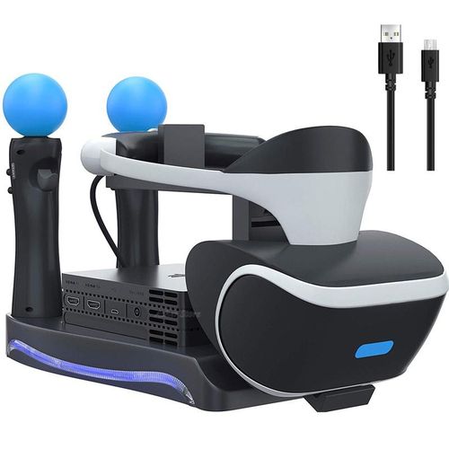 For PS4 PS VR Charging Storage Stand Controller Charger Station Headset Processor Showcase for VR PSVR CUH-ZVR2