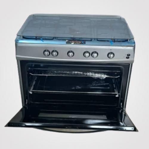Besto 5 Gas With Grill Timer Oven Bulb 90x60cm Cooker - Silver