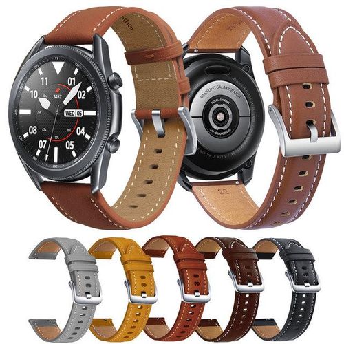 20mm 22mm Watch Strap For Samsung Galaxy Watch 42mm 46mm Gear S2 S3 Classic Frontier Soft Leather Smartwatch Wrist Band Bracelet