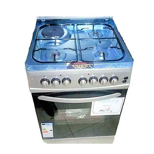 Chef 3Gas + 1Electric 60x60 Upright Oven Cooker - Silver