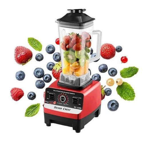 silver crest Genuine Commercial Blender For Heavy Duty Works & Business - Red,Black