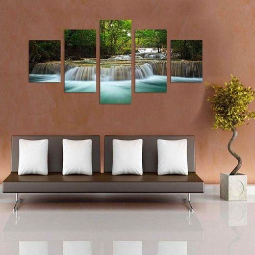 Home Decor Canvas Print Wall Art Modern Waterfall River Forest no frame 30x40x2 30x60x2 30x80 30x40x2 30x60x2 30x80