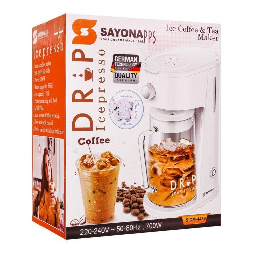 Sayonapps Ice Coffee And Tea Maker Machine Drip Icepresso With Germany Technology-White