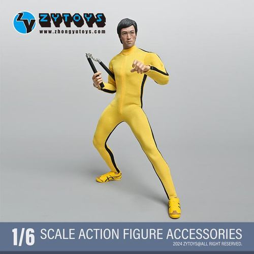 NEW 1/6 Scale Nunchucks 3 Color ZY3009 Chinese Kung Fu Clothes Body For 12inch Action Figure Accessorie Collection In