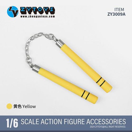 NEW 1/6 Scale Nunchucks 3 Color ZY3009 Chinese Kung Fu Clothes Body For 12inch Action Figure Accessorie Collection In