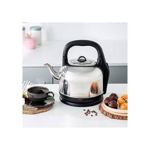 Simbaland Original 5L Extra Large Fast Heating Cordless Stainless Steel Kettle - Silver