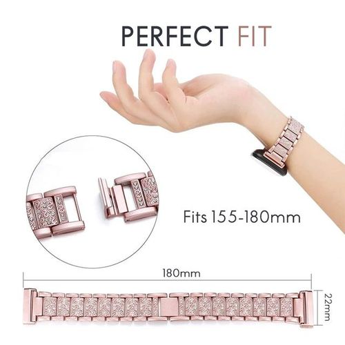 Nice Looking New Diamond Watch Strap For Fitbit Versa 3 4 1 2 Se Band For Fitbit Sense 1 2 Strap Bracelet Watch Band
