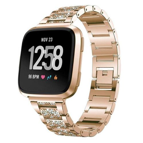 Nice Looking New Diamond Watch Strap For Fitbit Versa 3 4 1 2 Se Band For Fitbit Sense 1 2 Strap Bracelet Watch Band