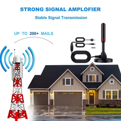 Indoor Digital TV Antenna USB Home 14.77ft Cable Long