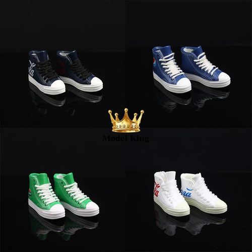 1/6 Scale Male Solider Co Branded Fashion Trend Casual Board Shoes Hollow Sports Shoes 12