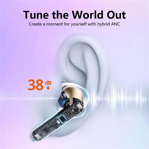 Transparent Lantern Air39 Ultrapods PRO TWS 5.3 Bluetooth Headset Wireless Headset LED Display Touch