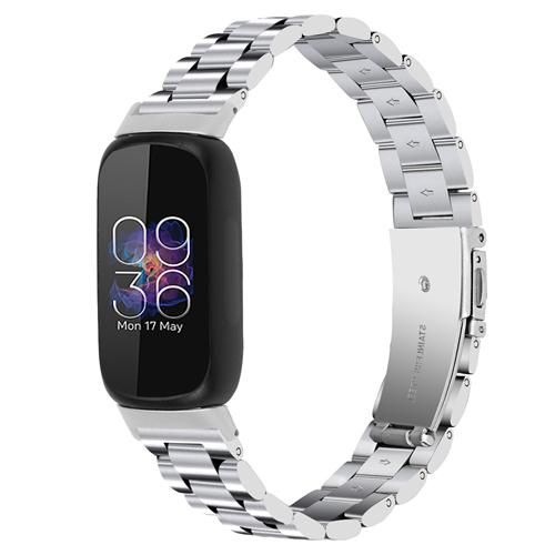 Stainless Steel Strap For Fitbit Inspire 3 Smart Bracelet Band Three-Bead Metal Belt For Fitbit Inspire 3 Wristband Accessories