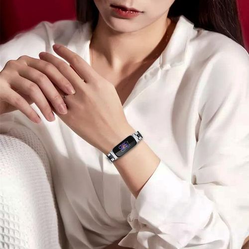 Stainless Steel Strap For Fitbit Inspire 3 Smart Bracelet Band Three-Bead Metal Belt For Fitbit Inspire 3 Wristband Accessories