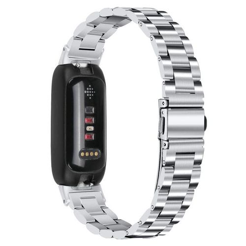 Stainless Steel Strap For Fitbit Inspire 3 Smart Bracelet Band Three-Bead Metal Belt For Fitbit Inspire 3 Wristband Accessories