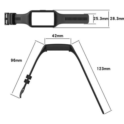 Silicone Strap For Huawei Band 7 6 Smart Rubber Watchband Bracelet For Honor Band 6 7 Watch Smartwatch Sports Watch Band Straps