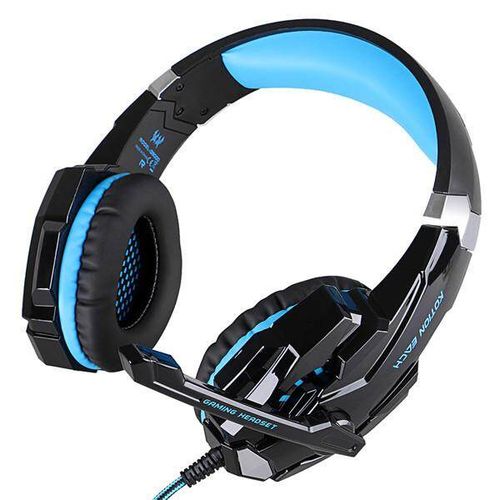 KOTION EACH G9000 USB 7.1 Surround Sound Gaming Headphone Headset Earphone with Microphone LED Light Blue (blue)